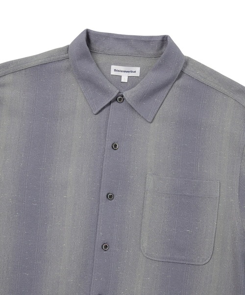 thisisneverthat(ディスイズネバーザット)の「Nep Bold Striped Shirt(シャツ/ブラウス・メンズ・パープル系その他/イエロー系その他・S/L/M/XL)」の3枚目の写真