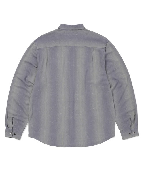 thisisneverthat(ディスイズネバーザット)の「Nep Bold Striped Shirt(シャツ/ブラウス・メンズ・パープル系その他/イエロー系その他・S/L/M/XL)」の4枚目の写真