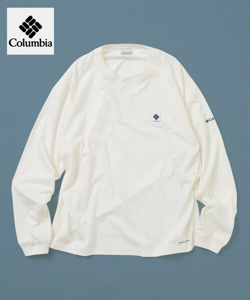 Columbia × FREAK'S STORE лимитированная длинная футболка инлегал парк — Henley neck T‑shirt