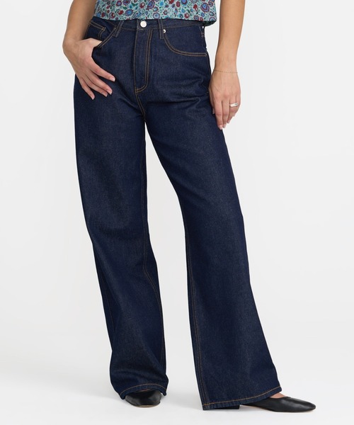 RVCA(ルーカ)の「RVCA ウィメンズ COCO HIGH WAISTED BAGGY デニムパンツ 【2026年秋冬モデル】/ルーカバギーデニム(デニムパンツ・レディース・インディゴブルー・25inch)」の1枚目の写真