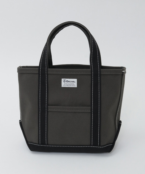 LOGEMENT DE CLAIRE(ロジュモンドクレール)の「【ORCIVAL/オーシバル】キャンバストートバッグ(トートバッグ・レディース・チャコールグレー/ライトグレー・FREE)」の2枚目の写真