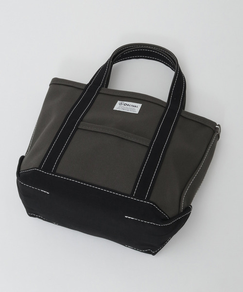 LOGEMENT DE CLAIRE(ロジュモンドクレール)の「【ORCIVAL/オーシバル】キャンバストートバッグ(トートバッグ・レディース・チャコールグレー/ライトグレー・FREE)」の8枚目の写真