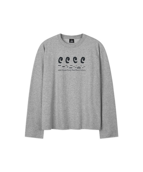 1989STANDARD(1989スタンダード)の「HARD ROCK LOVERS クロップロングスリーブ(SKLSTD-0246)(Tシャツ/カットソー・メンズ・ブラック/ホワイト/バーガンディー/ライトグレー・MEDIUM/LARGE/X-LARGE)」の3枚目の写真