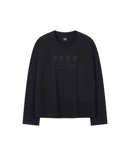 1989STANDARD(1989スタンダード)の「HARD ROCK LOVERS クロップロングスリーブ(SKLSTD-0246)(Tシャツ/カットソー・メンズ・ブラック/ホワイト/バーガンディー/ライトグレー・MEDIUM/LARGE/X-LARGE)」の1枚目の写真