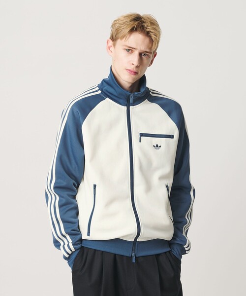 adidas Originals(アディダスオリジナルス)の「【別注】<adidas Originals>VTG トラック ジャケット(ジャージ・メンズ・オフホワイト/ダークグレー・XL/L/M/XXL)」の1枚目の写真