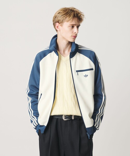 adidas Originals(アディダスオリジナルス)の「【別注】<adidas Originals>VTG トラック ジャケット(ジャージ・メンズ・オフホワイト/ダークグレー・XL/L/M/XXL)」の3枚目の写真