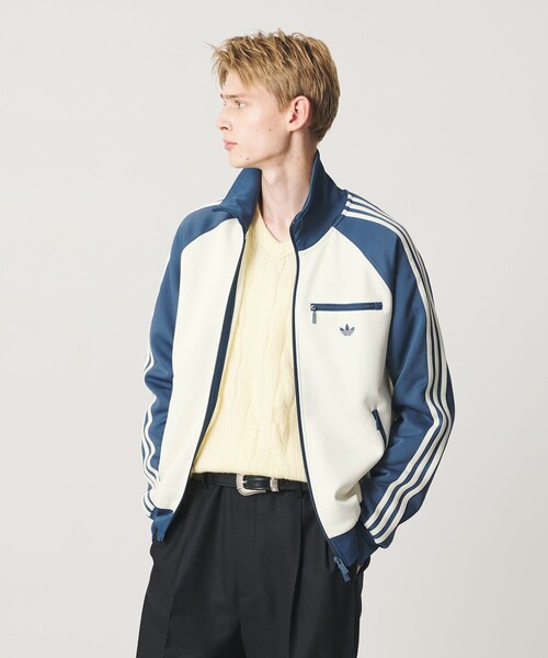 adidas Originals(アディダスオリジナルス)の「【別注】<adidas Originals>VTG トラック ジャケット(ジャージ・メンズ・オフホワイト/ダークグレー・XL/L/M/XXL)」の5枚目の写真