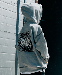 KIDS PAISELY GRAPHIC HOODIE - M/GREY