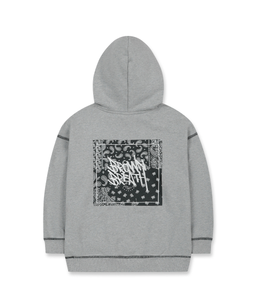 BROWNBREATH KIDS(ブラウンブレスキッズ)の「KIDS PAISELY GRAPHIC HOODIE - M/GREY(パーカー・レディース・その他・110/120/130/140/150)」の3枚目の写真