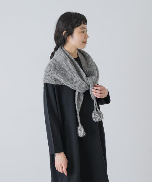 ユナイテッドアローズ 今季　一部別注 ＜manipuri＞ストールBLACK 一部別注】＜manipuri＞C/SI ストール（ストール/ショール）｜manipuri