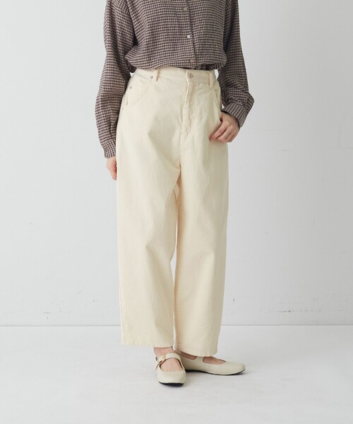 conges payes ADIEU TRISTESSE（コンジェ ペイエ アデュートリステス）の「コーデュロイパンツ（その他パンツ・レディース・ベージュ/ピンク系その他/アイボリー/ブルー系その他・M/L）」の5枚目の写真