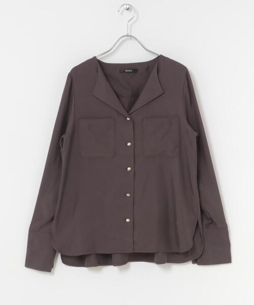URBAN RESEARCH ROSSO WOMEN(アーバンリサーチ ロッソ)の「キュプラ混ポケットデザインブラウス(シャツ/ブラウス・レディース・オフホワイト/チャコールグレー/ボルドー・FREE)」の22枚目の写真