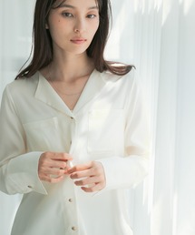 URBAN RESEARCH ROSSO WOMEN | キュプラ混ポケットデザインブラウス(シャツ/ブラウス)