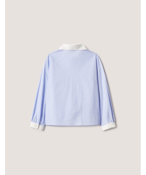 Maison Kitsune（メゾンキツネ）の「BLOUSON MARLENE MAISON KITSUNE X BONPOINT（シャツ/ブラウス・キッズ・ライトブルー・110cm/130cm/120cm/150cm/140cm）」の2枚目の写真