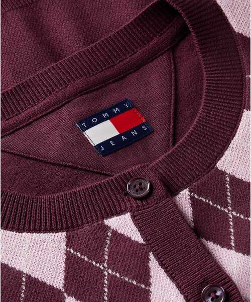 tommy jeans(トミー ジーンズ)の「アーガイルクルーネックカーディガン(ニット/セーター・レディース・パープル系その他3/グリーン系・X-SMALL/SMALL/MEDIUM)」の13枚目の写真