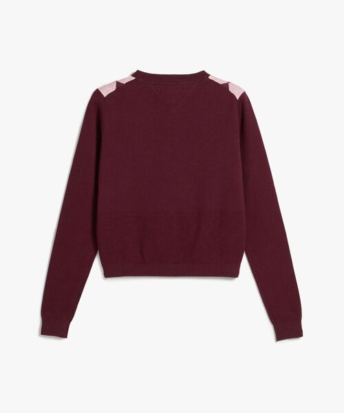 tommy jeans(トミー ジーンズ)の「アーガイルクルーネックカーディガン(ニット/セーター・レディース・パープル系その他3/グリーン系・X-SMALL/SMALL/MEDIUM)」の10枚目の写真