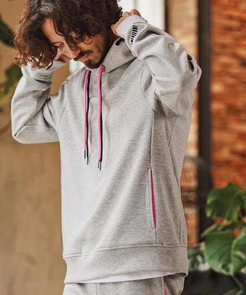 felkod（フィルコッド）の「mpa4255- Double Embroidery Double Knit Hoodie パーカー(F26F090)（パーカー・メンズ・ブラック/トップグレー・L/M/S）」の21枚目の写真