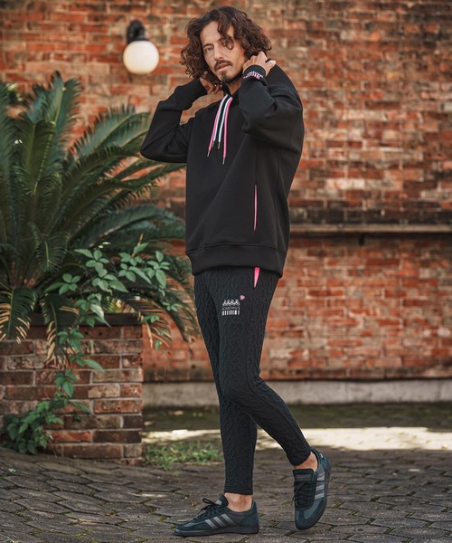 felkod（フィルコッド）の「mpa4255- Double Embroidery Double Knit Hoodie パーカー(F26F090)（パーカー・メンズ・ブラック/トップグレー・L/M/S）」の7枚目の写真