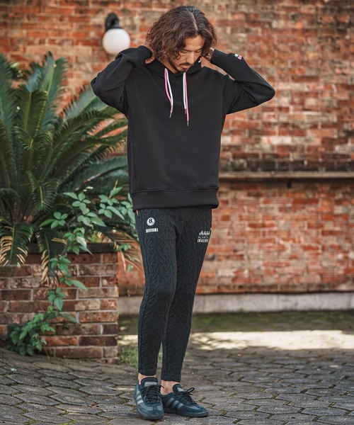 felkod（フィルコッド）の「mpa4255- Double Embroidery Double Knit Hoodie パーカー(F26F090)（パーカー・メンズ・ブラック/トップグレー・L/M/S）」の8枚目の写真