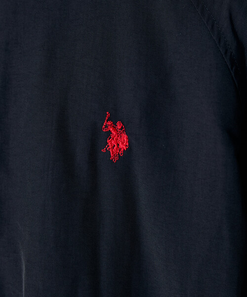 U.S. POLO ASSN.（ユーエスポロアッスン）の「U.S. POLO ASSN. × PUBLUX/ユーエスポロアッスン 2WAY ナイロンフリース リバーシブル ブルゾン 限定展開（ブルゾン・メンズ・チャコールグレー/ブラック/ベージュ/ネイビー・SMALL/MEDIUM/LARGE）」の14枚目の写真