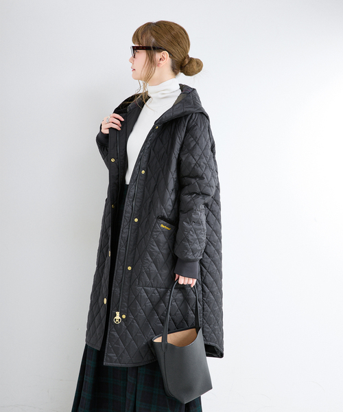 Barbour(バブアー)の「Barbour / バブアー 別注 HILARY QUILTED JACKET(その他アウター・レディース・ブラック/ネイビー・MEDIUM/LARGE)」の14枚目の写真