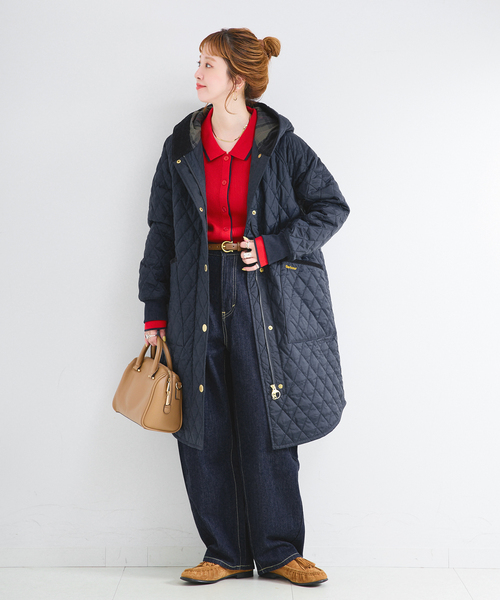 Barbour(バブアー)の「Barbour / バブアー 別注 HILARY QUILTED JACKET(その他アウター・レディース・ブラック/ネイビー・MEDIUM/LARGE)」の17枚目の写真