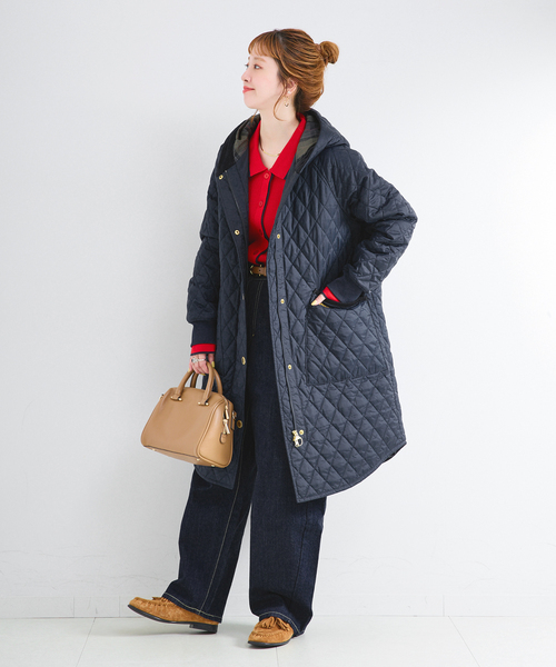 Barbour(バブアー)の「Barbour / バブアー 別注 HILARY QUILTED JACKET(その他アウター・レディース・ブラック/ネイビー・MEDIUM/LARGE)」の18枚目の写真