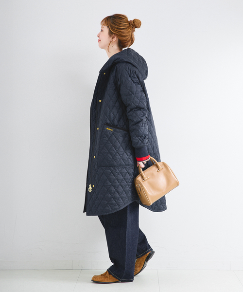 Barbour(バブアー)の「Barbour / バブアー 別注 HILARY QUILTED JACKET(その他アウター・レディース・ブラック/ネイビー・MEDIUM/LARGE)」の19枚目の写真
