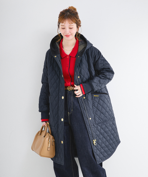 Barbour(バブアー)の「Barbour / バブアー 別注 HILARY QUILTED JACKET(その他アウター・レディース・ブラック/ネイビー・MEDIUM/LARGE)」の21枚目の写真