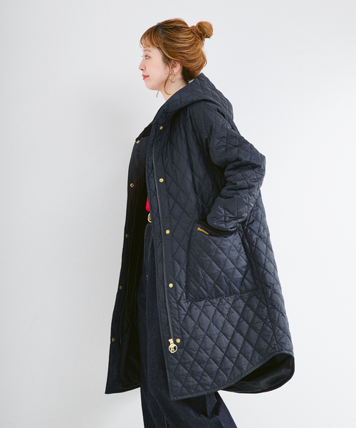 Barbour(バブアー)の「Barbour / バブアー 別注 HILARY QUILTED JACKET(その他アウター・レディース・ブラック/ネイビー・MEDIUM/LARGE)」の22枚目の写真