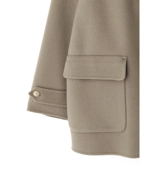 YLEVE(イレーヴ)の「YLEVE / LAMBSWOOL DOUBLE CLOTH BEAVER SHORT CO(ダウンジャケット/コート・レディース・ベージュ/ブラウン/ネイビー・1/2/0)」の9枚目の写真