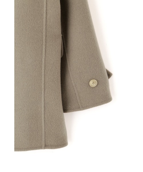 YLEVE(イレーヴ)の「YLEVE / LAMBSWOOL DOUBLE CLOTH BEAVER SHORT CO(ダウンジャケット/コート・レディース・ベージュ/ブラウン/ネイビー・1/2/0)」の10枚目の写真