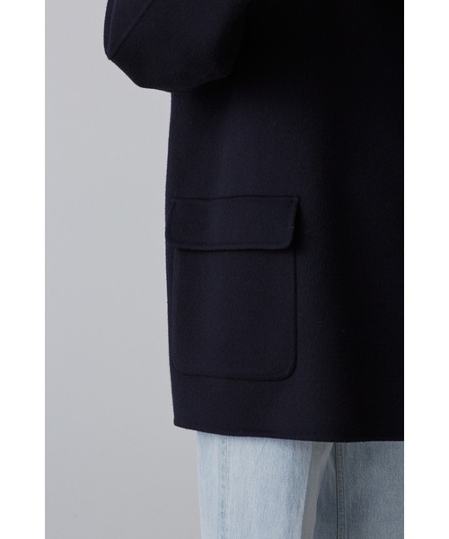 YLEVE(イレーヴ)の「YLEVE / LAMBSWOOL DOUBLE CLOTH BEAVER SHORT CO(ダウンジャケット/コート・レディース・ベージュ/ブラウン/ネイビー・1/2/0)」の18枚目の写真