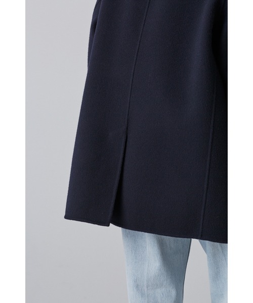 YLEVE(イレーヴ)の「YLEVE / LAMBSWOOL DOUBLE CLOTH BEAVER SHORT CO(ダウンジャケット/コート・レディース・ベージュ/ブラウン/ネイビー・1/2/0)」の19枚目の写真