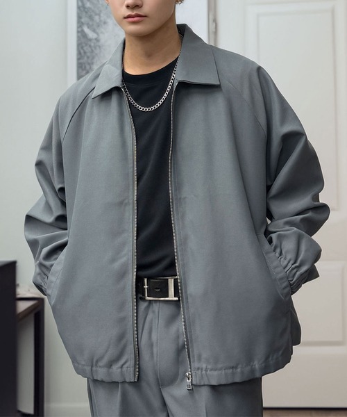L'atelier(ラトリエ)の「ルーズシルエット ボックス ジップブルゾン(ブルゾン・メンズ・グレー/ブラック/ネイビー・M/L)」の16枚目の写真