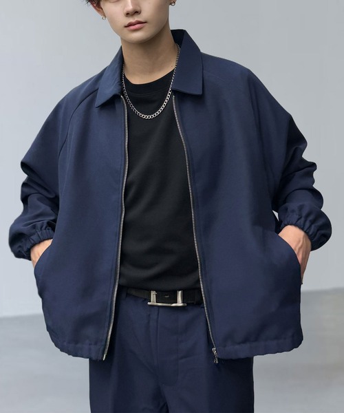 L'atelier(ラトリエ)の「ルーズシルエット ボックス ジップブルゾン(ブルゾン・メンズ・グレー/ブラック/ネイビー・M/L)」の10枚目の写真