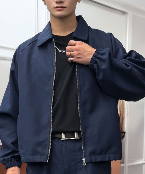 L'atelier(ラトリエ)の「ルーズシルエット ボックス ジップブルゾン(ブルゾン・メンズ・グレー/ブラック/ネイビー・M/L)」の12枚目の写真