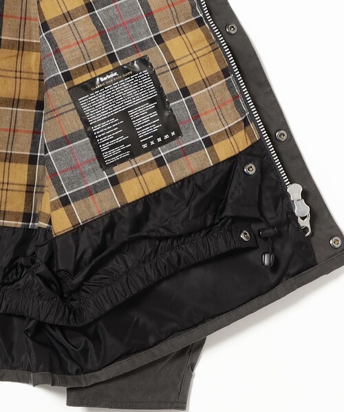 BEAMS F(ビームスエフ)の「Barbour / TRANSPORT ワックス ジャケット(ブルゾン・メンズ・グレー・38/36/40)」の7枚目の写真