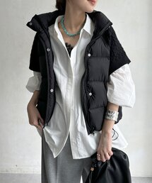 【WEB限定】ケーブルニットドッキングダウン