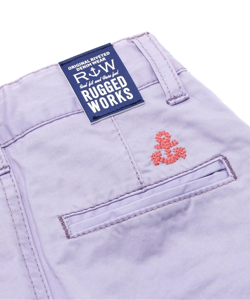 RUGGEDWORKS(ラゲッドワークス)の「カラーロールショートパンツ(その他パンツ・キッズ・ライトグリーン/ラベンダー/サーモンピンク/ベージュ・90cm/100cm/120cm/110cm/80cm/130cm/140cm)」の8枚目の写真