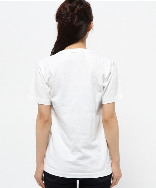 Champion（チャンピオン）の「【Champion】 US POKET T-shirt（Tシャツ/カットソー・レディース・カーキ/ブラック/ホワイト・SMALL）」の7枚目の写真