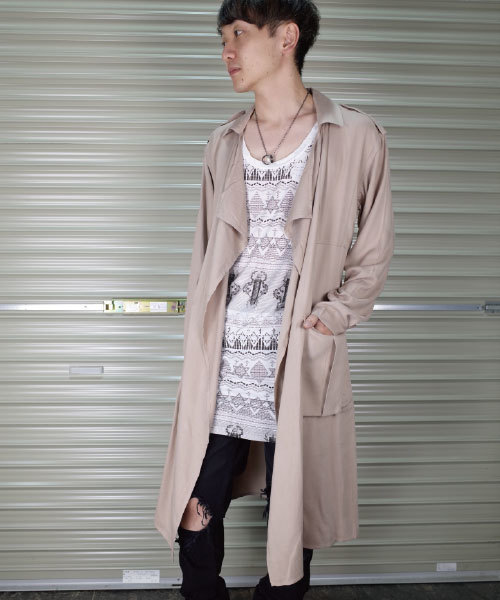 セール Rovtski スプリングコート レーヨンリラックストレンチコート 2o トレンチコート Rovtski ロフトスキー のファッション通販 Zozotown