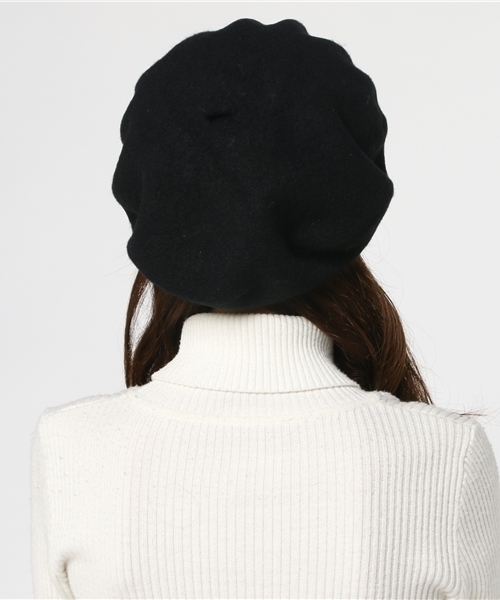 AVIREX（アヴィレックス）の「avirex/アヴィレックス/ シンプルバスクベレー帽（ハンチング/ベレー帽・レディース・ネイビー/ブラック/グレー・FREE）」の5枚目の写真