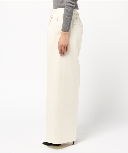 UNITED TOKYO（ユナイテッドトウキョウ）の「ウールダブルクロスワイドパンツ（その他パンツ・レディース・ベージュ/オフホワイト/レッド・1）」の5枚目の写真