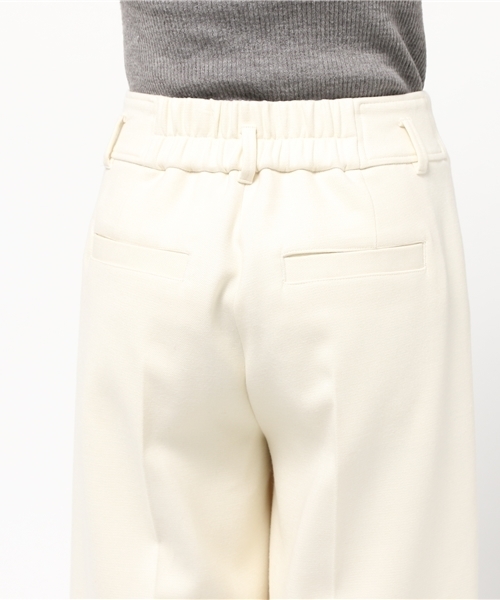 UNITED TOKYO（ユナイテッドトウキョウ）の「ウールダブルクロスワイドパンツ（その他パンツ・レディース・ベージュ/オフホワイト/レッド・1）」の8枚目の写真