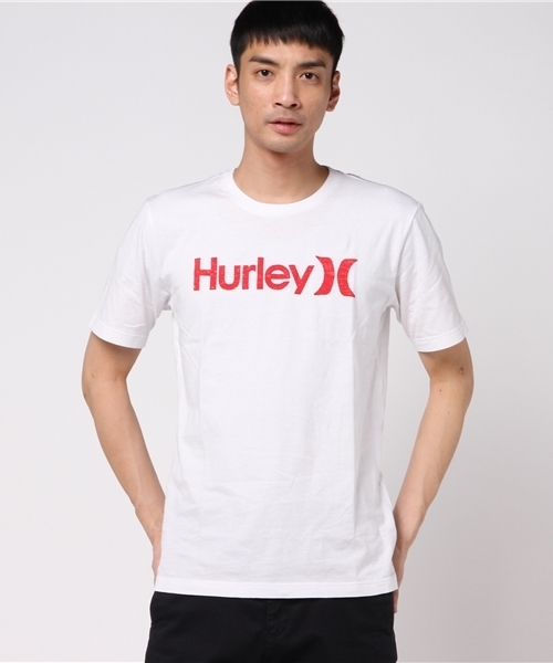 Hurley (ハーレー)の「ONE & ONLY PUSH THRU PREMIUM(Tシャツ/カットソー・メンズ・ブラック/オレンジ/グリーン系その他/グレー/ホワイト/グリーン/ホワイト系その他/グレー系その他/イエロー系その他/ブルー/オフホワイト/オレンジ系その他・SMALL/MEDIUM/X-LARGE/LARGE)」の1枚目の写真