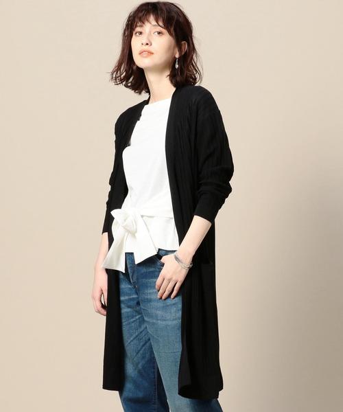 UNITED ARROWS リブ ロングカーディガン BEAUTY&YOUTH UNITED ARROWS（ビューティーアンドユース