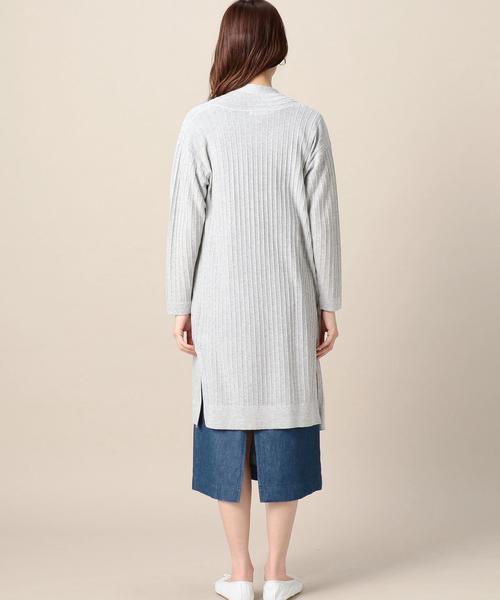 BEAUTY&YOUTH UNITED ARROWS(ビューティーアンドユースユナイテッドアローズ)の「BY 裏リブロングカーディガン ◆(カーディガン/ボレロ・レディース・ホワイト/ライトグレー/ブラウン/ブラック・FREE)」の5枚目の写真