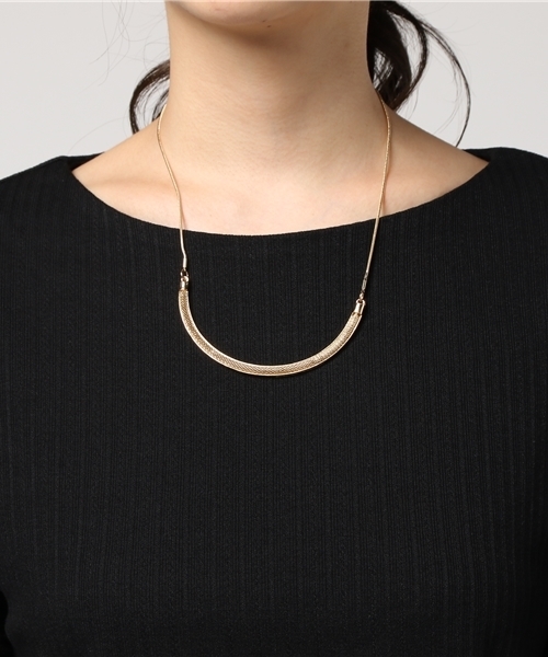 mysty woman（ミスティウーマン）の「パターンメッシュアクセ付きラッフルスリーブ（Tシャツ/カットソー・レディース・ブラック/ブルーグレー/イエロー系その他/オフホワイト・FREE）」の8枚目の写真