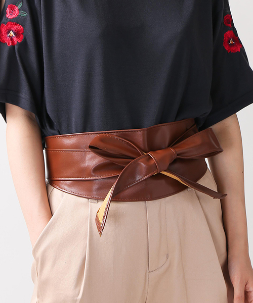 WEGO（ウィゴー）の「WEGO/サッシュベルト（ベルト・レディース・ブラック/ブラウン/キャメル/シルバー・FREE）」の3枚目の写真